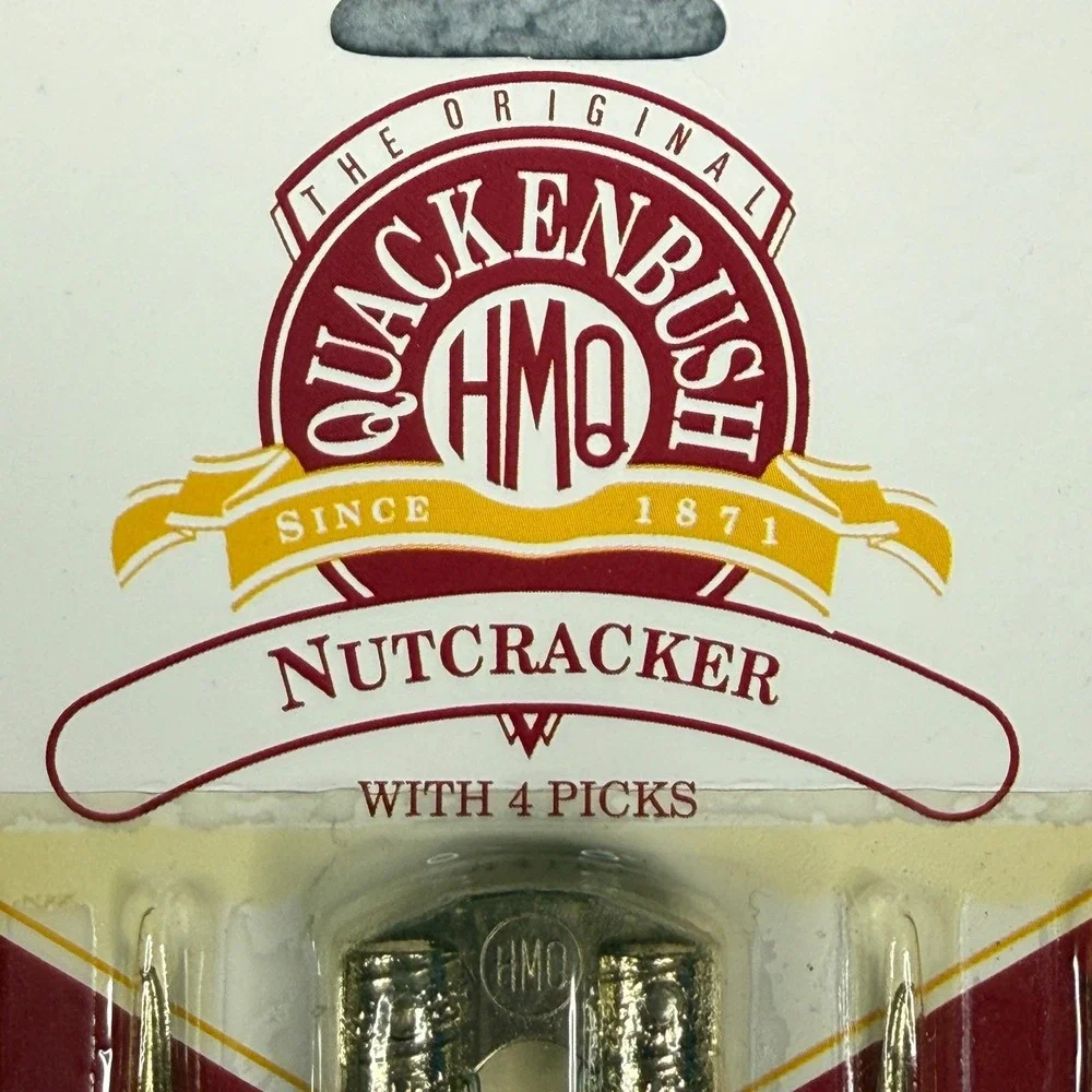 Vintage HMQ Quackenbush Nutcracker and Picks Set Made in USA Seafood NOS Steel